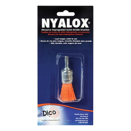 Dico Dico Nyalox 3/4 in. Medium Crimped Mandrel Mounted Cup End Brush Nylon 4500 rpm 1 pc 541-781-3/4